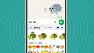 لقطة شاشة لميزة Android Emoji Kitchen.
