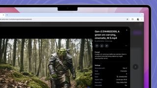 تم إنشاء Orc في Runway، Gen 2