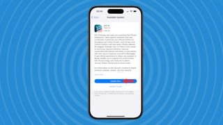 لقطة شاشة للخطوات اللازمة لتنزيل iOS 18
