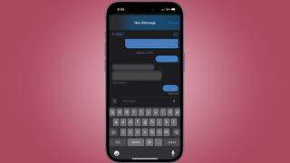 موضوع الرسالة مفتوح على iPhone