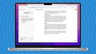 Canvas in ChatGPT on a MacBook