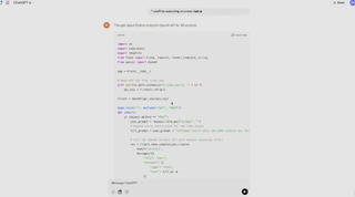 OpenAI o3 mini coding demo.