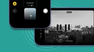 هاتفان iPhone 16 Pro يظهران إعدادات الكاميرا