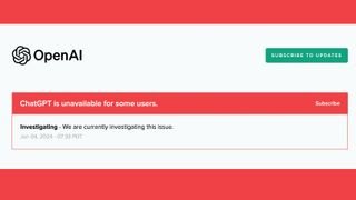 An update from OpenAI's ChatGPT status page