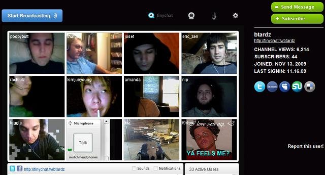 Tinychat | هو أشهر موقع دردشة فيديو عشوائية حول العالم مجاني.