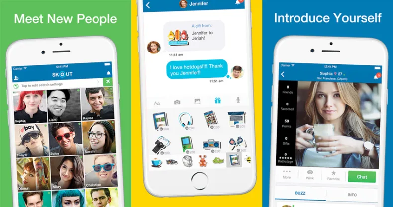 Skout is a unique dating chat app for iPhone and Android.
