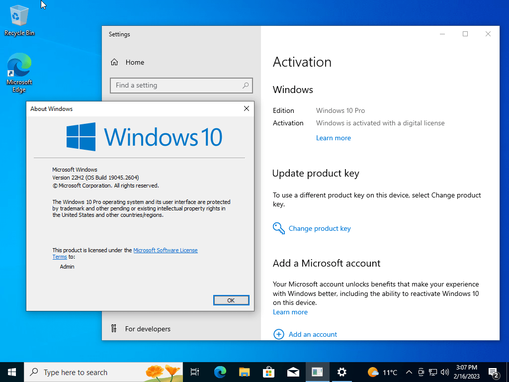 Download and install Windows 10 activated all versions