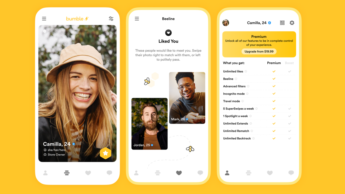 Bumble is one of the best free video calling and dating apps.