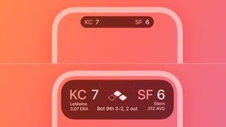 الأنشطة الحية على iOS