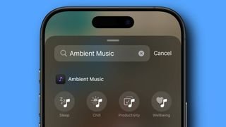 خيار لإضافة أزرار الموسيقى المحيطة إلى مركز التحكم iOS 18.4.