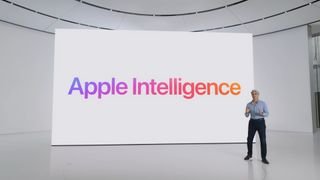 يقدم Craig Federighi من Apple من Apple Intelligence في مؤتمر المطورين العالمي (WWDC) 2024.