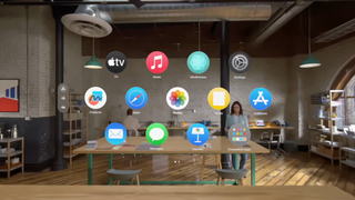 شاشة تطبيق Apple Vision OS