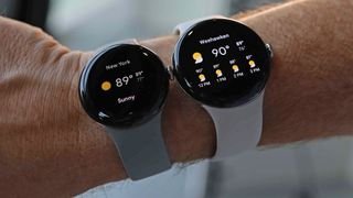See two Google Pixel 3s on a person's arm