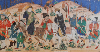 سيدة السفر. سمرقند أو آسيا الوسطى حوالي 1400