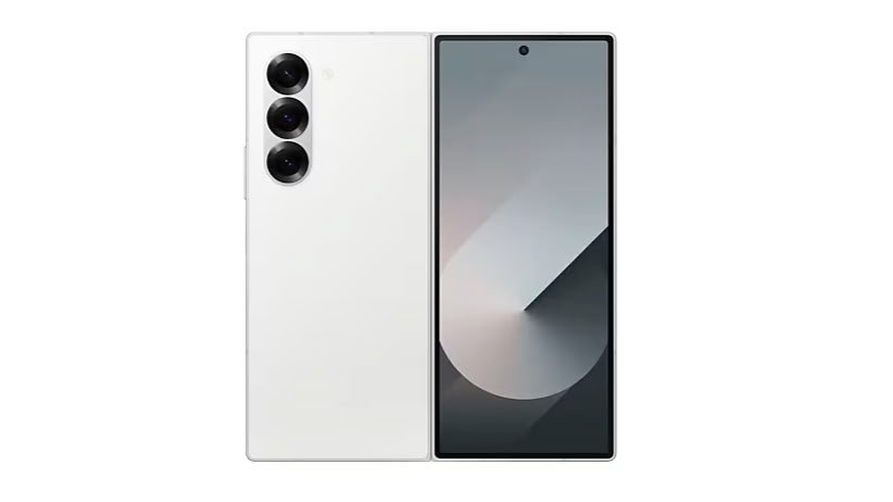 Samsung Galaxy Z Fold 6 باللون الأبيض