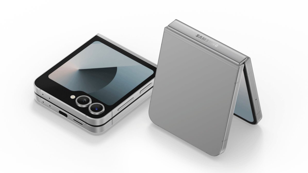 Samsung Galaxy Z Flip 6 في Silver Shadow
