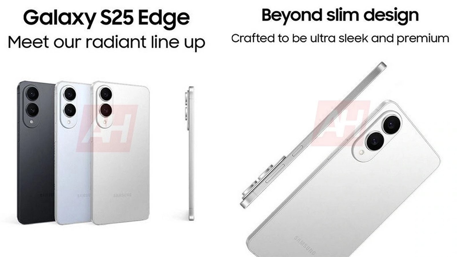 صور ترويجية مسربة لحافة Samsung Galaxy S25 عبر عناوين Android