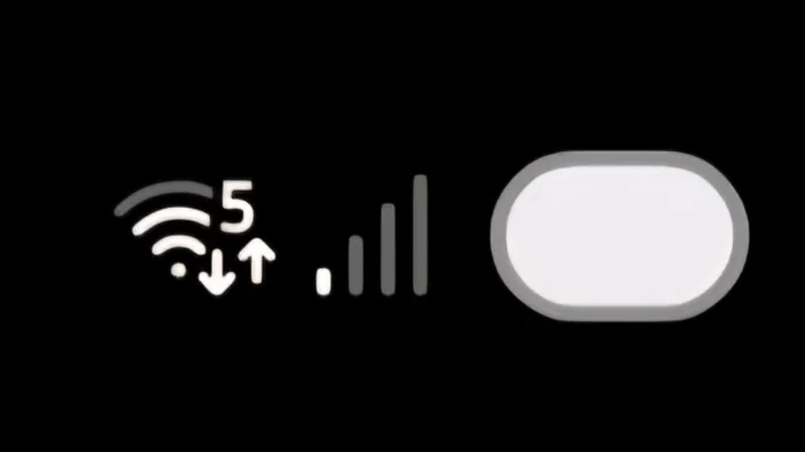 أيقونات 5G و WiFi و Battery في واجهة مستخدم واحدة 7