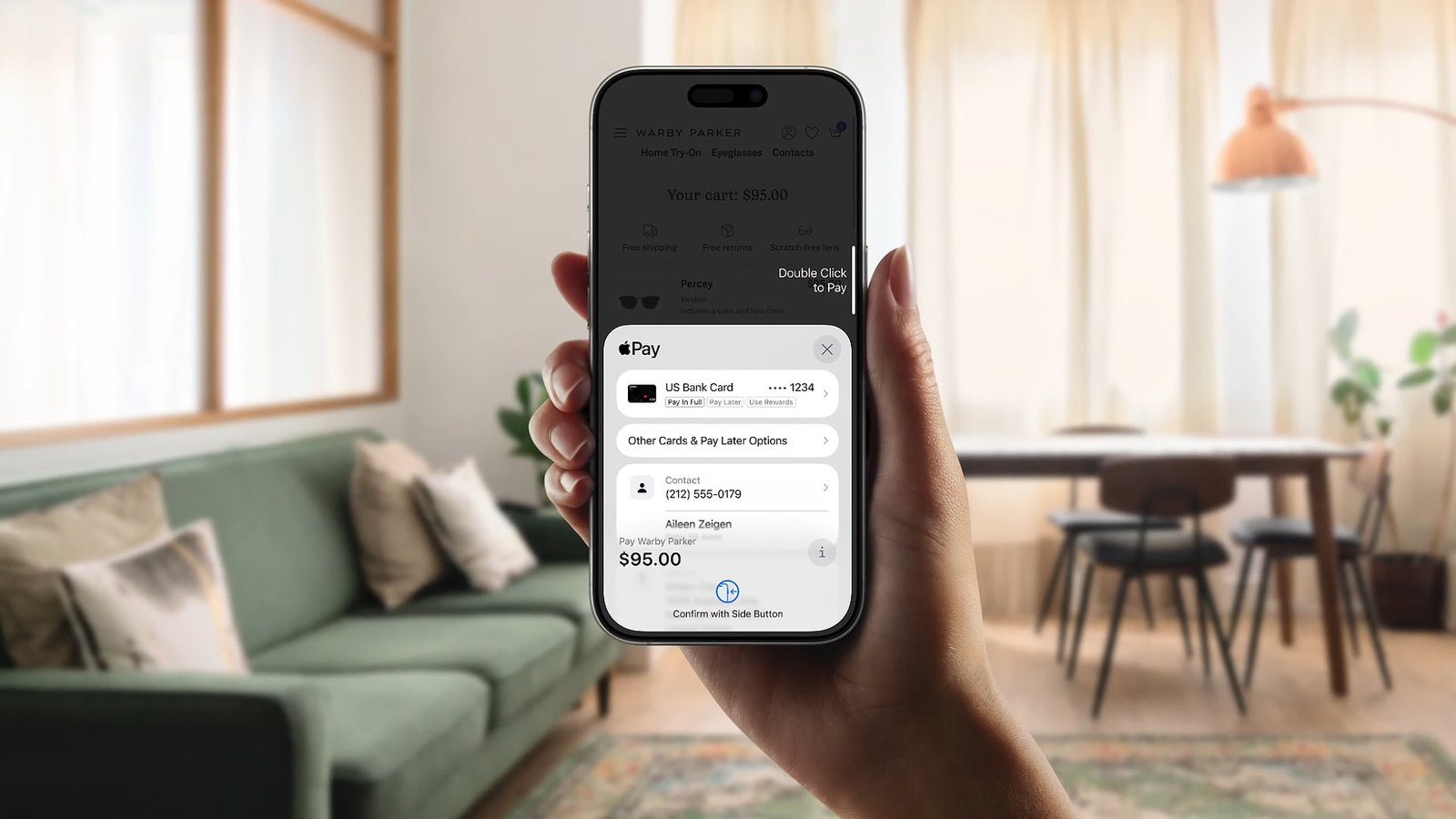 ميزات Apple Wallet الجديدة في iOS 26 معروضة على جهاز iPhone.
