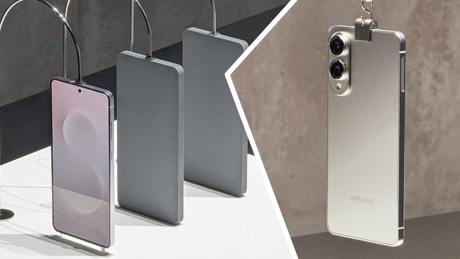 Samsung Galaxy S25 Edge على شاشة Galaxy تفريغ