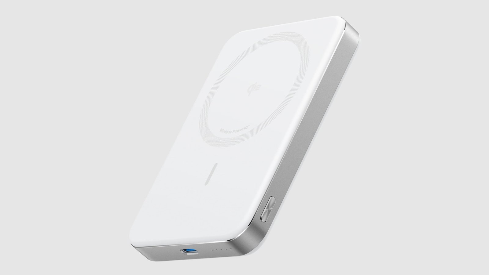 Anker Maggo Power Bank على خلفية رمادية