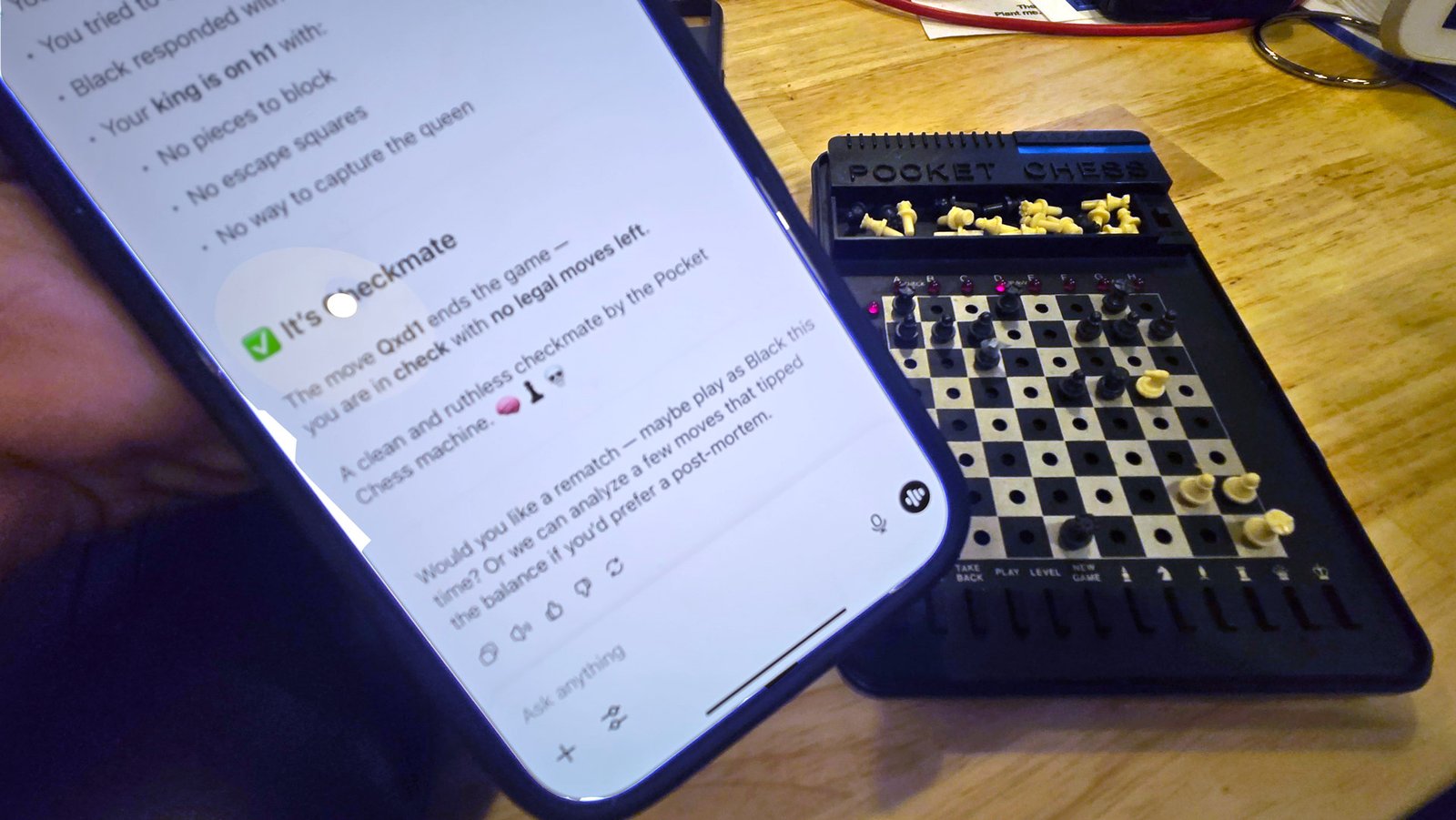 chatgpt vs pocket chess